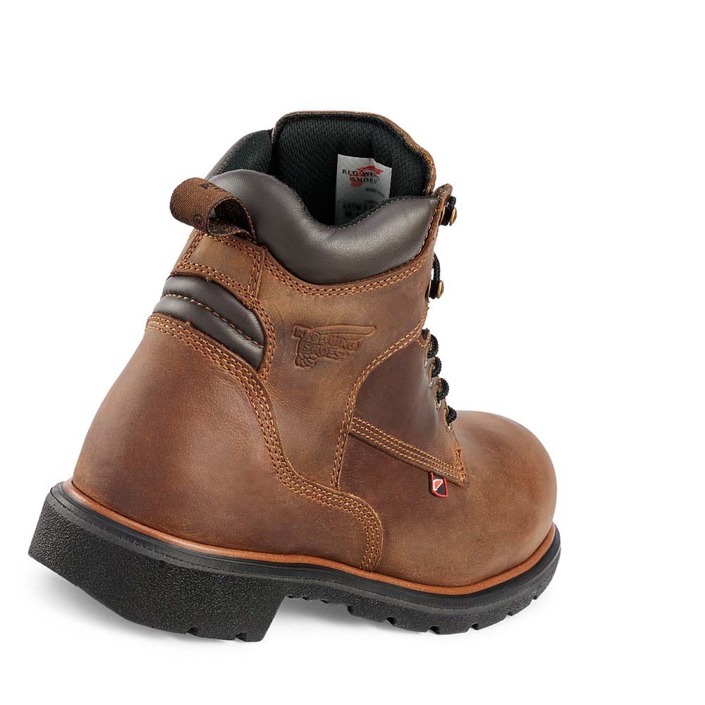 Red Wing 6-inch CSA Soft Toe Men's Work Boots Brown | ZA 73KOR